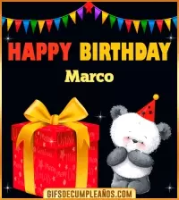 GIF Happy Birthday Marco
